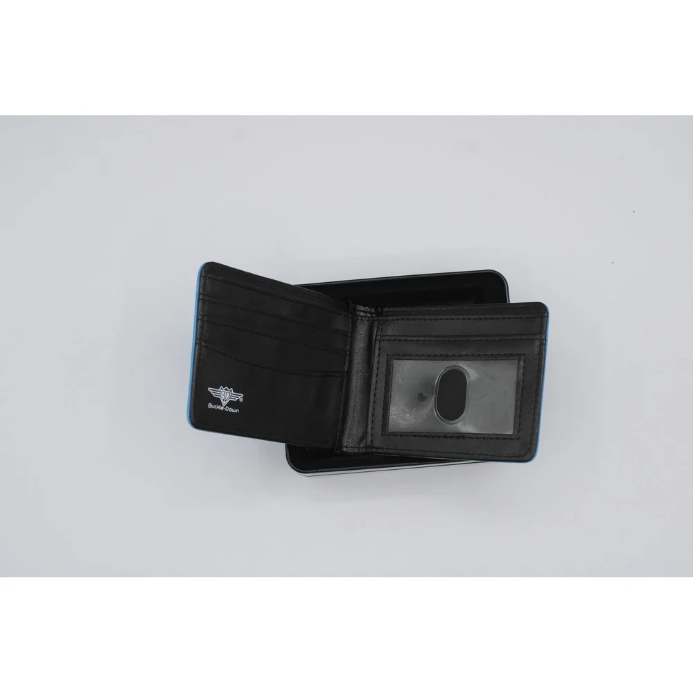 Bi-Fold Wallet - Lilo & Stitch Stitch Sweet Smiling Pose CLOSE-UP Blues